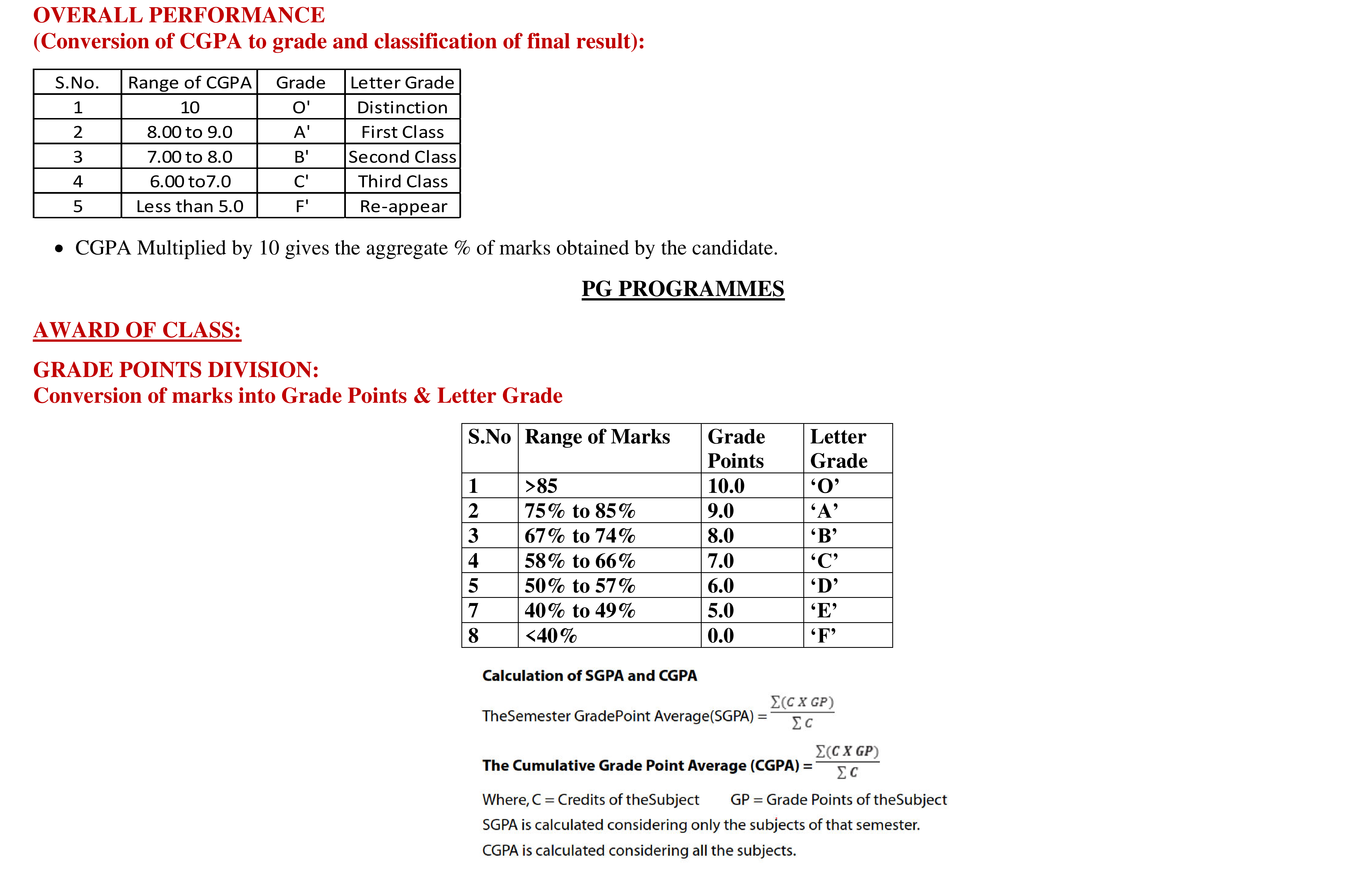 EVALUATION PROCESS